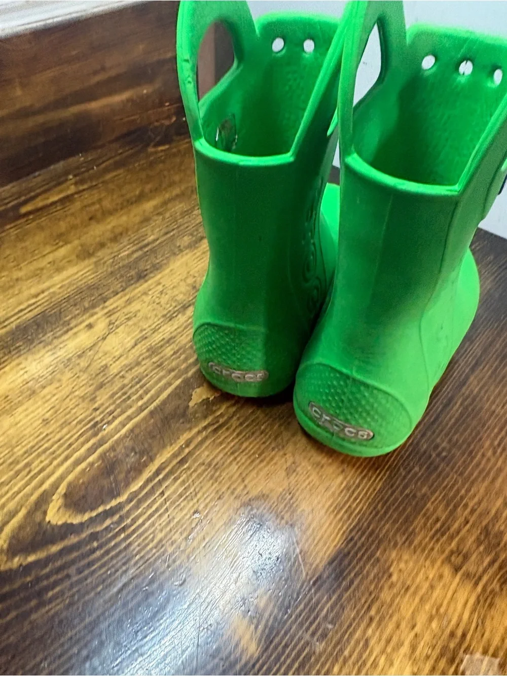 Crocs Green Rain Boots Size c10